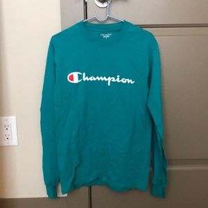 Champion L/S Tee (Teal/Turquoise Color)
